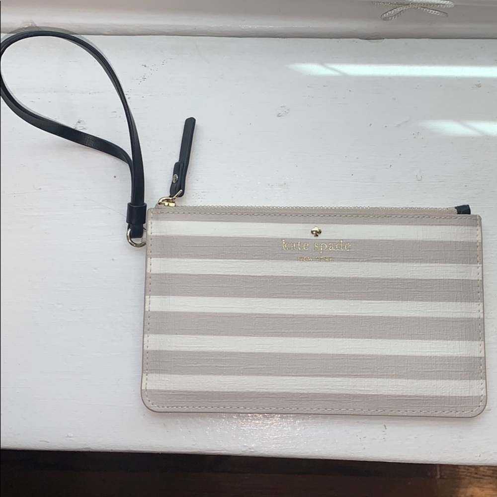 Kate Spade Striped Wristlet
